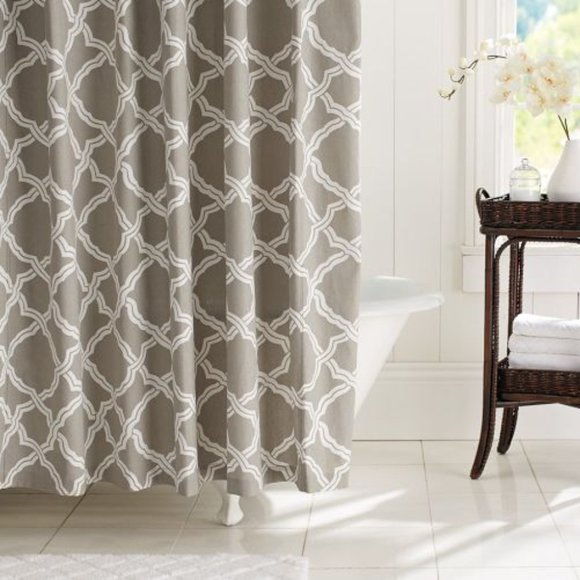 Pottery Barn Kendra Trellis Shower Curtain - Picture 1 of 4
